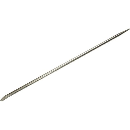 GRAY TOOLS Pinch Bar, 1-1/4" Width Of Cut X 1" Shank X 48" Long, Nickel Plate C71